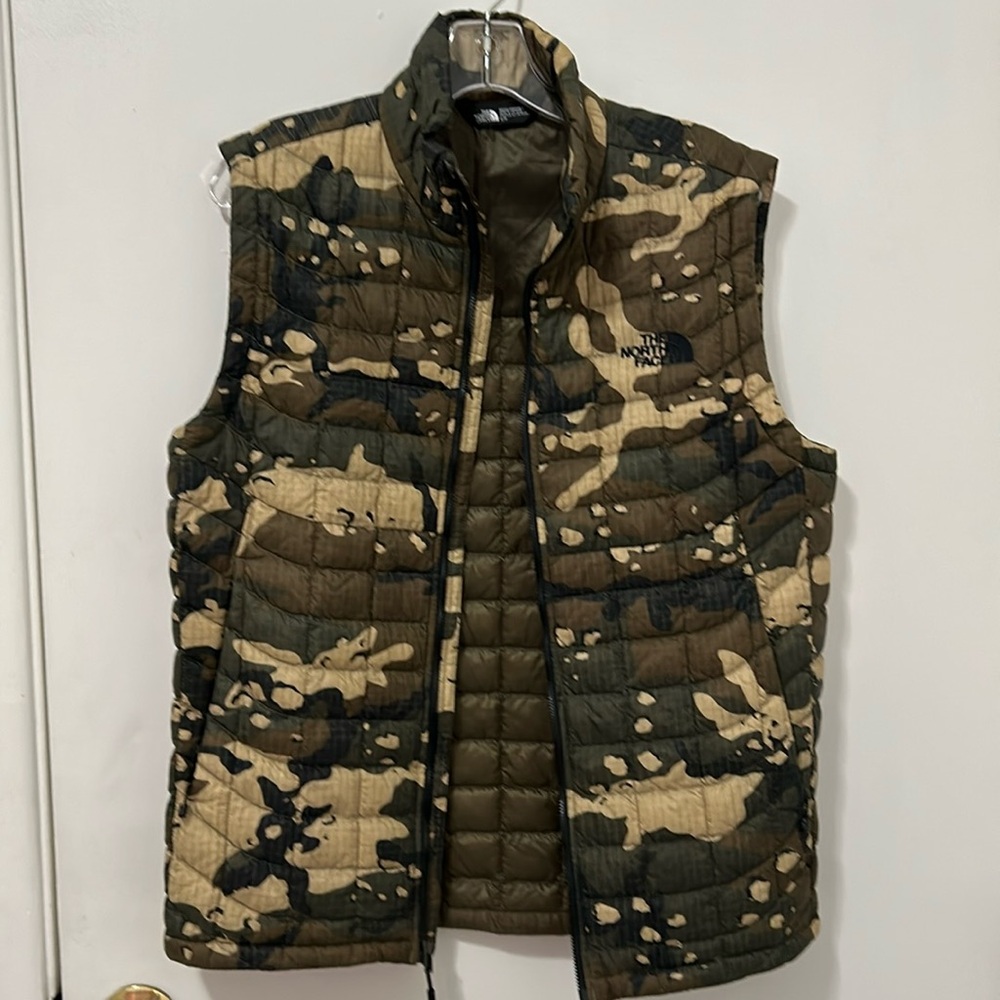 North Face Camouflage Puffer Vest